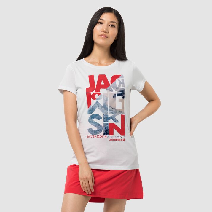 Jack Wolfskin Womens Navigation T-shirt White 260357KDG